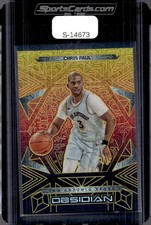 2024-25 Panini Obsidian #26 Chris Paul Electric Etch Gold Flood #/10