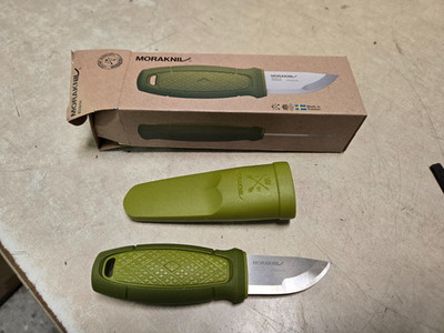 Morakniv Eldris Stainless Steel Outdoor Knife + Sheath | Green YKM12651