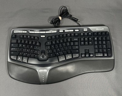 Microsoft Natural Ergonomic Keyboard 4000 v1.0 KU-0462 USB Wired Tested