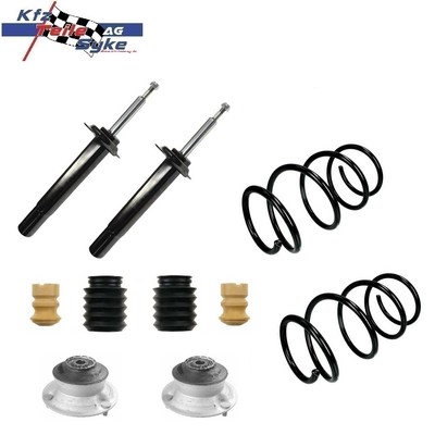 2x STOSSDÄMPFER + DOMLAGER + SCHUTZKAPPEN + FEDERN VORNE FÜR BMW 5ER E39