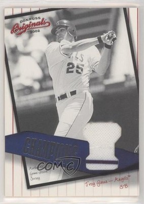 2002 Donruss Originals Champions Jerseys 93/100 Troy Glaus #C-12 7xr