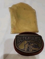 VTG Raleigh Lights Trucker 1970's Metal Belt Buckle
