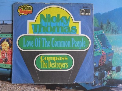 Singlecover  Plattenhülle NICKY THOMAS LOVE OF THE COMMON PEOPLE