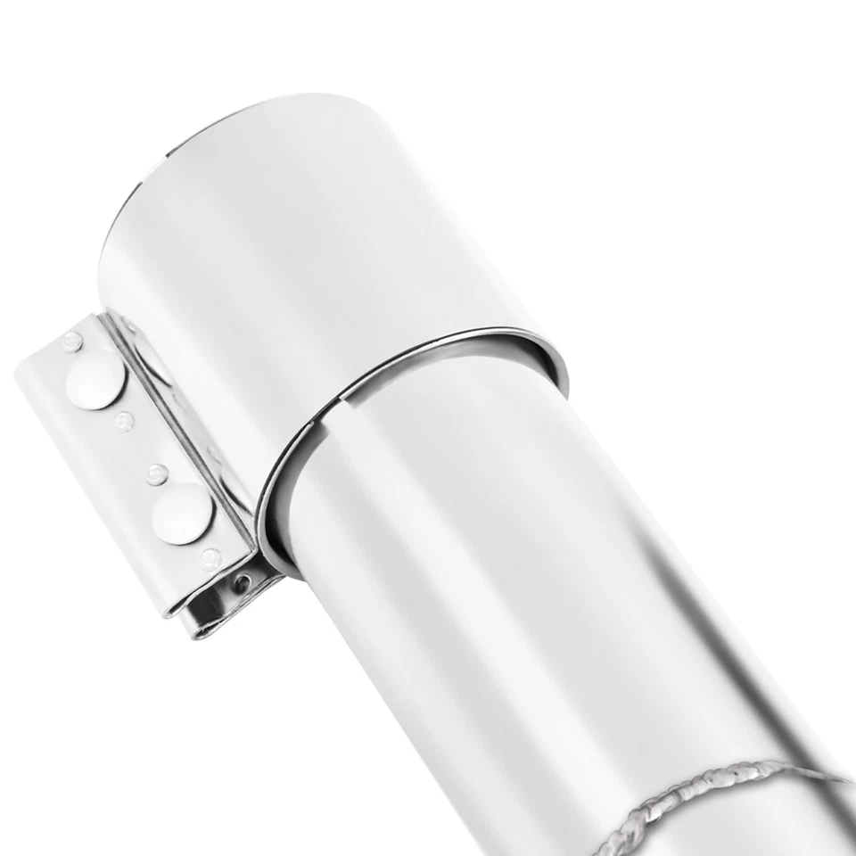 For BMW F30 F32 335i 435i 2012-16 Black Chrome Carbon Axle Back Muffler Exhaust - Image 3 of 4