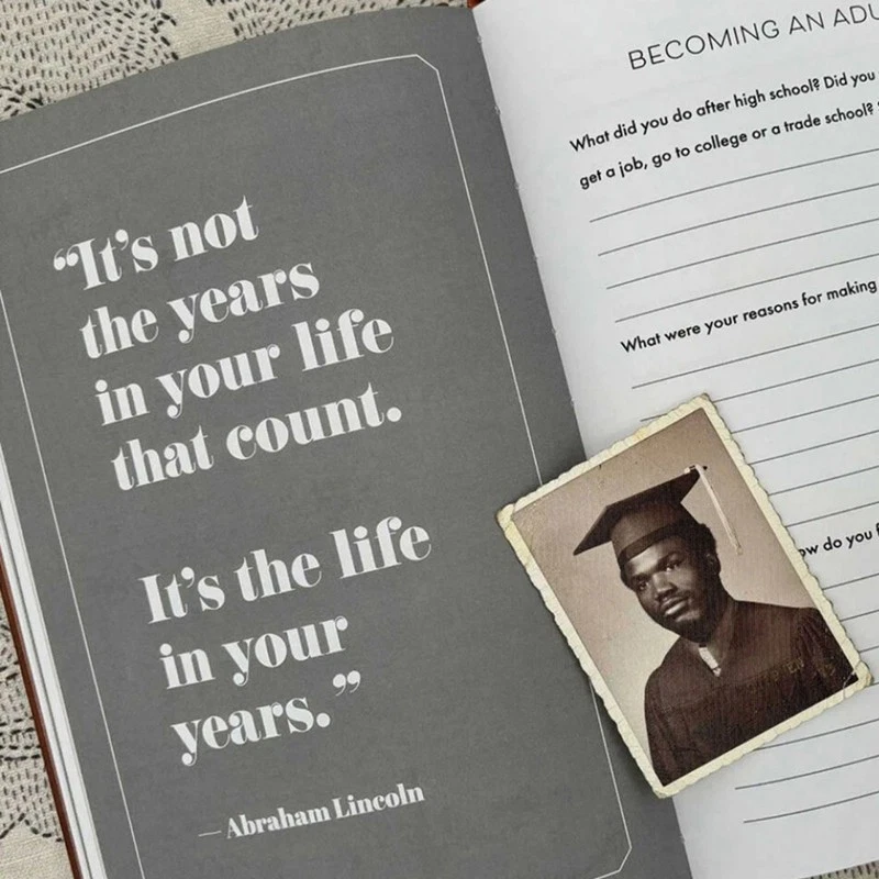 Dad, I Want to Hear Your Story/ Tell Me Your Life Story, Mum Guided Journal Book - image 3 of 4