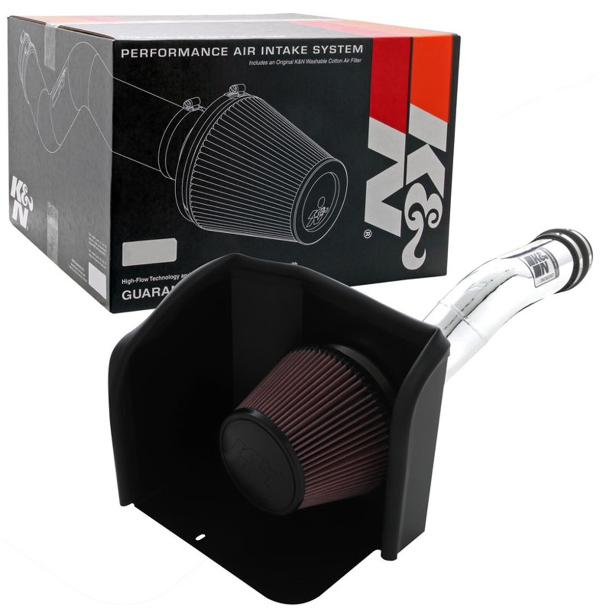 K&N Filters 77-9039KP Performance Induction Kit Fits 16-23 Tacoma