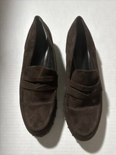 Charles by Charles David Boy Brown Suede Like Penny Loafers Size 11 M