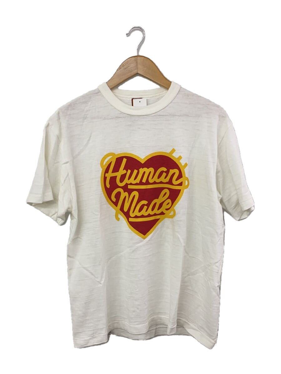 HUMAN MADE T-SHIRT L COTTON White PLAIN Used | eBay