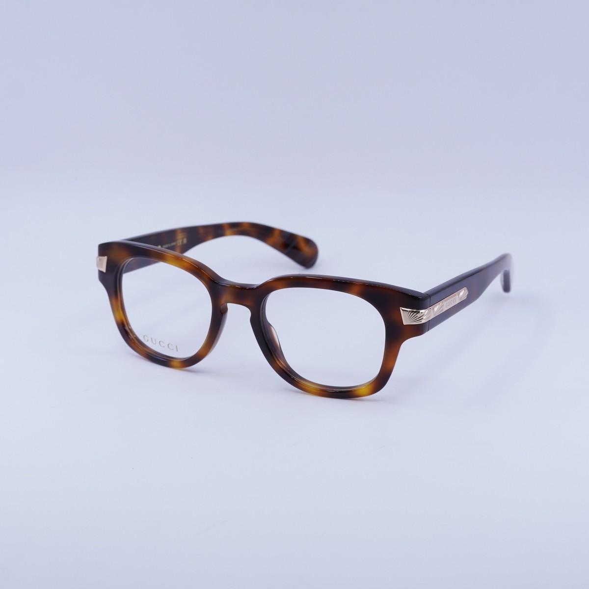 NEW GUCCI SQUARE EYEGLASSES GUCCI GG1518O 002 HAVANA CLEAR EYEWEAR GUCCI-GG0038O-002-Rectangular-  main image 4
