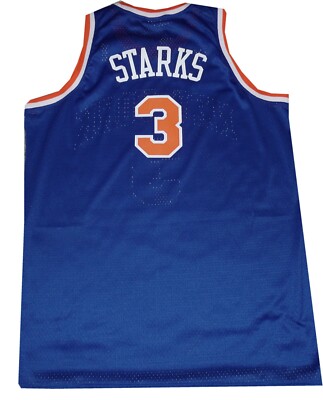 New York Knicks John Starks Swingman Adidas 7996A Jersey Oversized