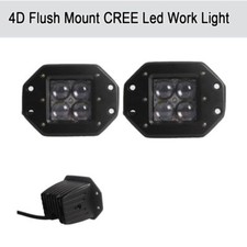 5 Pods 4d Cree Flush Mount Flood Led Work Light Offroad Jeep