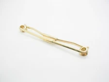 Vintage Collar Stay gold tone Collar Bar slide on Men Shirt Accessory