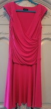 Women size 12 Tahari Red Dress Stretchy 
