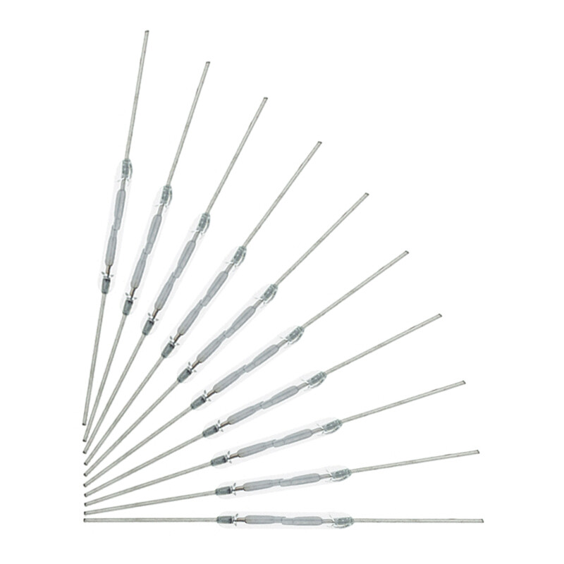 Produktbild von CESUO 10 Stück Reedkontakt, 14x2 Mm, 44 Mm Länge – Miniatur Reedschalter Für Schaltanwendungen