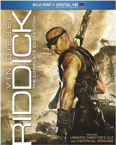 RIDDICK COMPLETE COLLECTION New Blu-ray 4 Films Pitch Black Dark Fury  Chronicles
