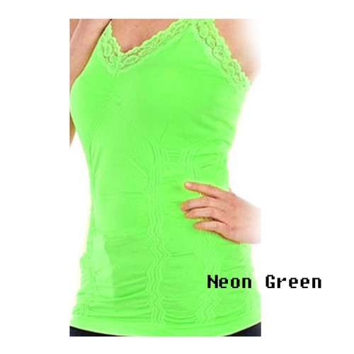 TANKTOP WRINKLED CAMISOLE LACE STRAPS, COLOR CAMI,ONE SIZE(fits S,M,L,XL) - Picture 13 of 15