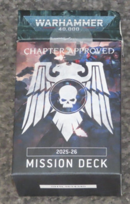 Chapter Approved 2025-26 Mission Deck Cards Games Workshop BNIB Warhammer 40k