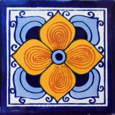 DESIGN C#010 MEXICAN HANDMADE TILE, GET AS MANY YOU NEED !!