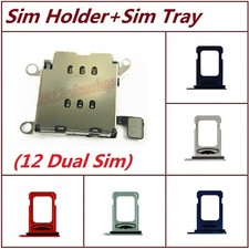 OEM Dual Sim Card Reader Holder Slot Module Flex  Sim Tray For iPhone 12
