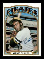 1972 Topps #152 Gene Clines HAND SIGNED AUTO