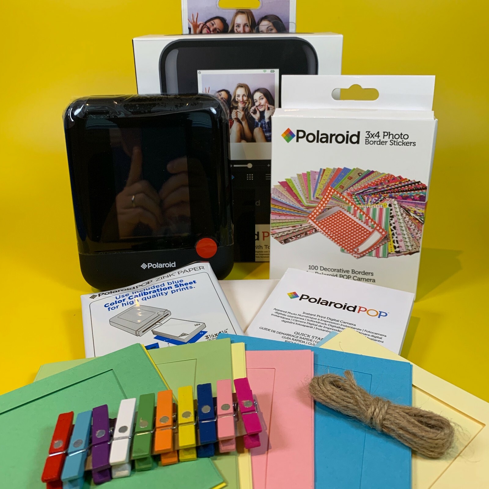 Wow Polaroid Pop Instant Print Camera W Retro Instant Photo Kit