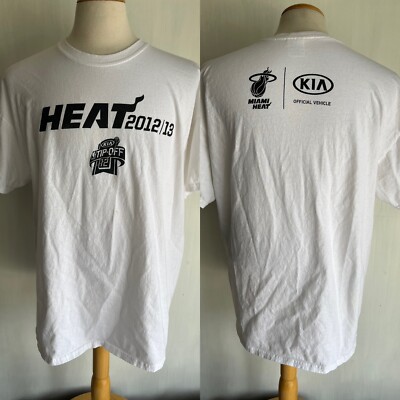 MIAMI HEAT (2012-13) Official SGA Opening Day Lebron James Wade T-Shirt Size XL