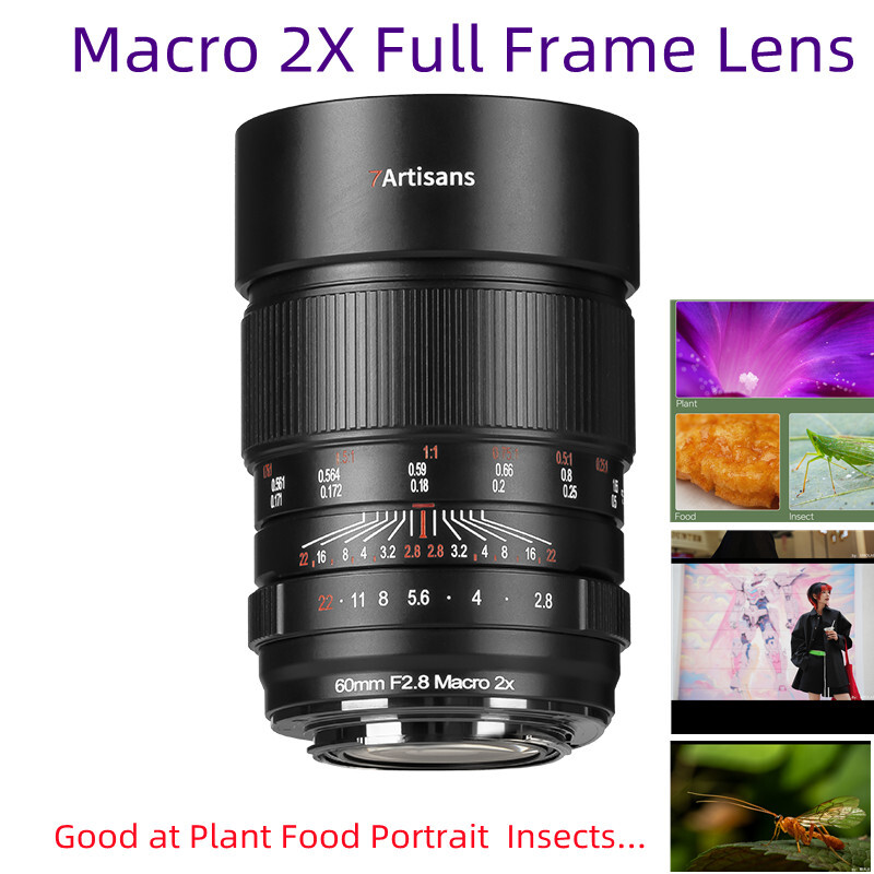 7artisans 60mm F2.8 Macro 2X Full Frame Lens for Sony FE E mount