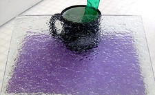 SPARKLING CLEAR CATHEDRAL Rough Roll Transparent Stained Glass SHEET 7x4