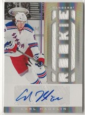2011-12 Certified Jersey Auto Rookie #264 Carl Hagelin 015/299 New York Rangers