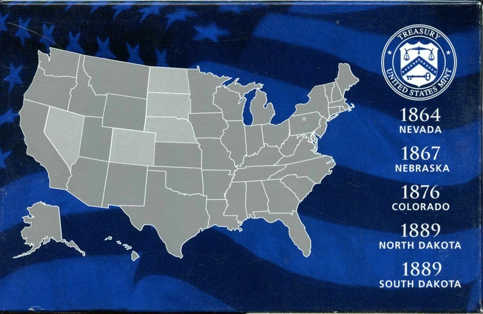 2006-S US Proof State Quarter Mint Set 5 Coins BU CN CLAD 21uto0305 - Image 2 of 4