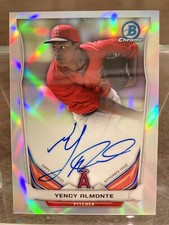 2014 Bowman Chrome Yency Almonte  Auto Refractor #/500 Cubs #BCAP-YA