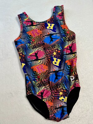 Plum RUTGERS Color Games FLIP SIDE Gymnastics LEOTARD Tank GK Similar SIZE AM
