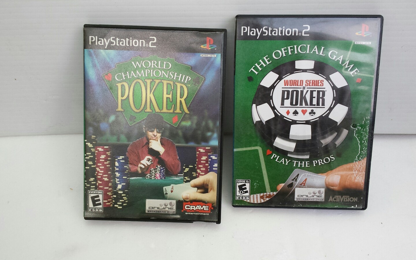 ps2 world series of poker & world championship poker both complete