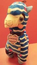2016 Good Stuff 13" Pajama Llama Blue & White W/Colorful Polka-Dots Plush Animal