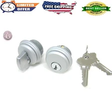 Storefront Door Mortise Lock Cylinder & Thumbturn Set - Adams Rite Style, Alu...