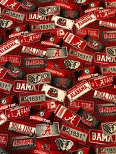 ALABAMA CRIMSON TIDE Cotton Fabric 1/4 Yard - Great for Masks or Quilts