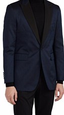 Burberry Mens Zig-zag Silk/cotton Tuxedo Blazer. 52/42. 2295