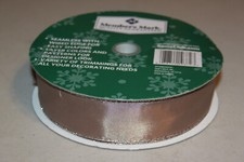 Member's Mark Premium Decorative Wired Edge Brown Ribbon, 1.5" W x 50 Yards,NEW