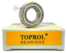 TOPROL 6800 ZZ Deep Groove Ball Bearing, Metal Shielded 10x19x5 mm