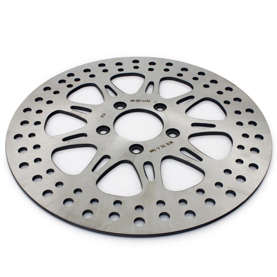 Rotores y pastillas de freno delanteros de 11,8" Electra Glide Road King Street Glide FLTRX FLTRU Foto 3 de 4