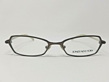 Jones New York Eyeglasses Frame Full Rim J414 49-17-135 Brown/Creme H128