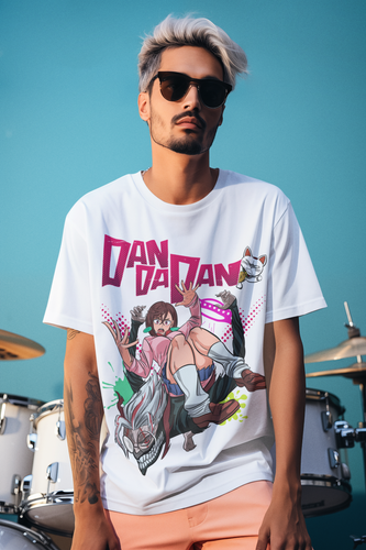 Dandadan Okarun T-Shirt Okarun Momo Ayase Kawai Best Anime Cute Girl Waifu Shirt - Bild 3 von 5