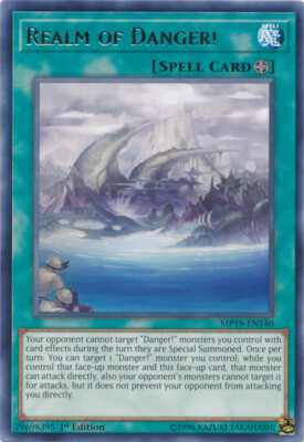 Realm of Danger! - MP19-EN140 - Rare - 1st Edition x3 - Near Mint