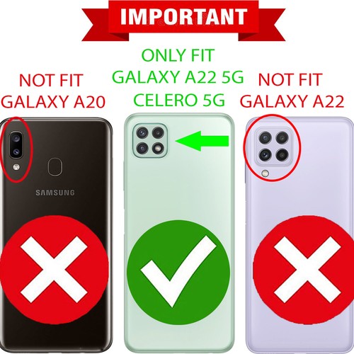 Pour Samsung Galaxy A22 étui 5G, housse de béquille annulaire + protection en verre trempé - Photo 2 sur 32