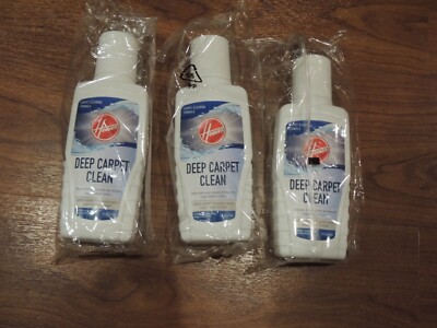 Lot of 3 - Hoover Deep Carpet Clean Detergent Solution Guard - 6 FL OZ 177 mL
