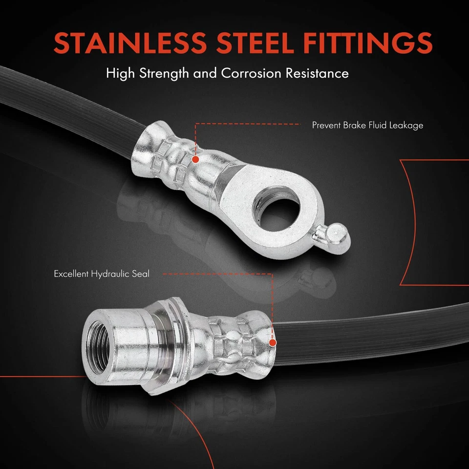 Manguera hidráulica de freno delantera derecha para Toyota Highlander 08-09 Venza RX350 10-14 Foto 4 de 4