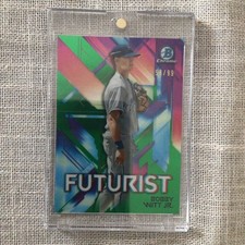 2021 Bowman - Futurist Bobby Witt Jr. #FUT-BW Green Refractor /99 (RC)