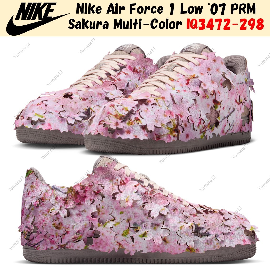Nike Air Force 1 Low '07 PRM Sakura Multi-Color IQ3472-298 Men's