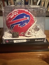 Billy Shaw Signed Buffalo Bills Throwback Mini Helmet Inscribed 
