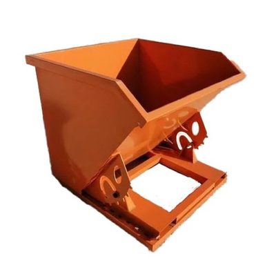 #ad Self Dumping Hopper Orange – 1 Cubic Yard Heavy Duty Steel Forklift Use $550.00